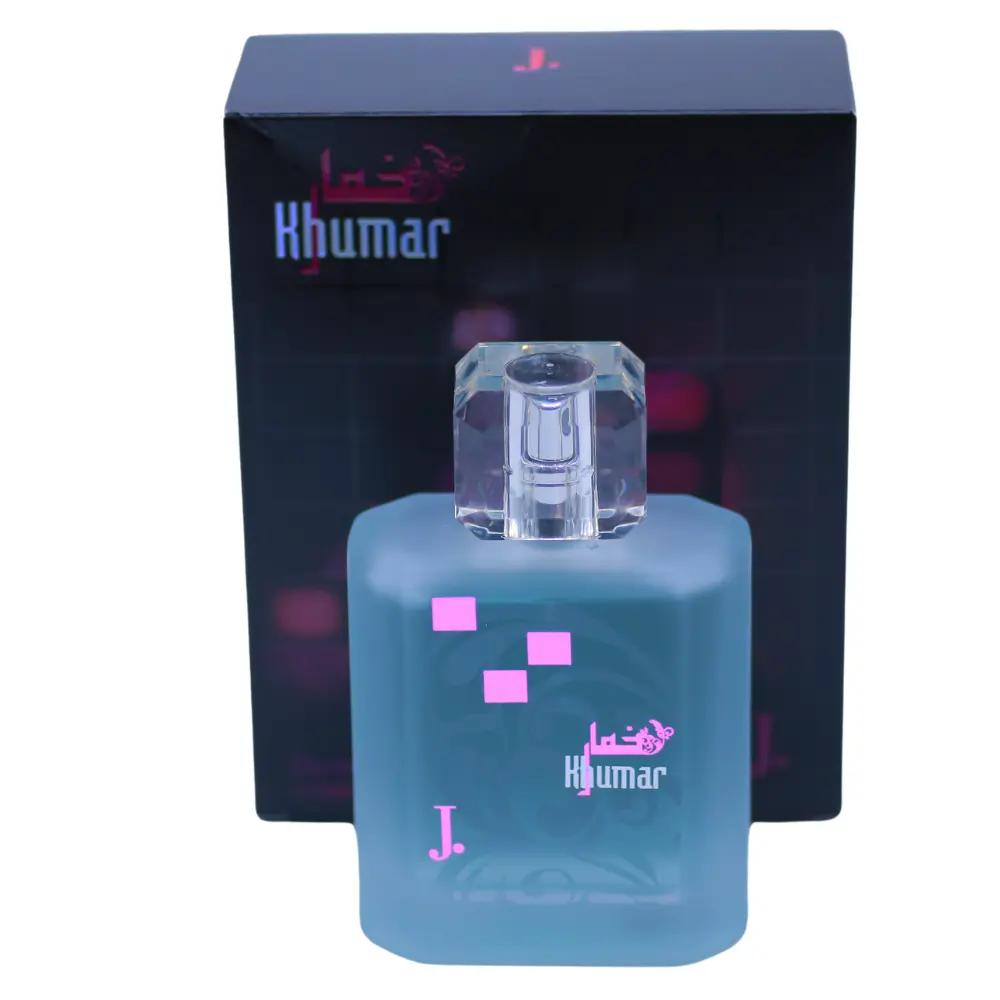 J. Khumar Fragrance - Frosted Blue Bottle